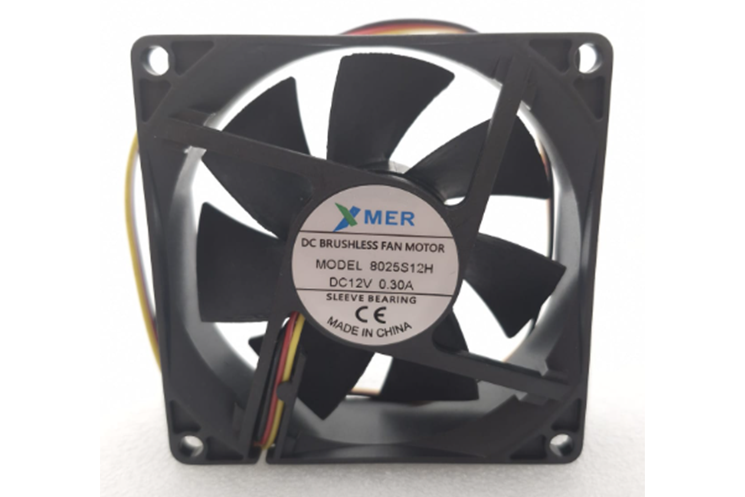 80X80X25mm 12V 3P 0.30A XMER FAN