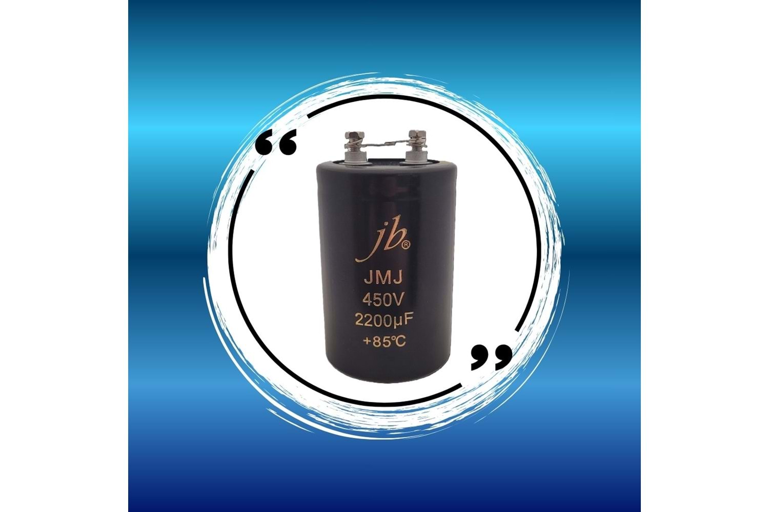 JMJ2W222M28006300960 - E-cap 2200uF 450V +/-20% 63x96mm P:28mm