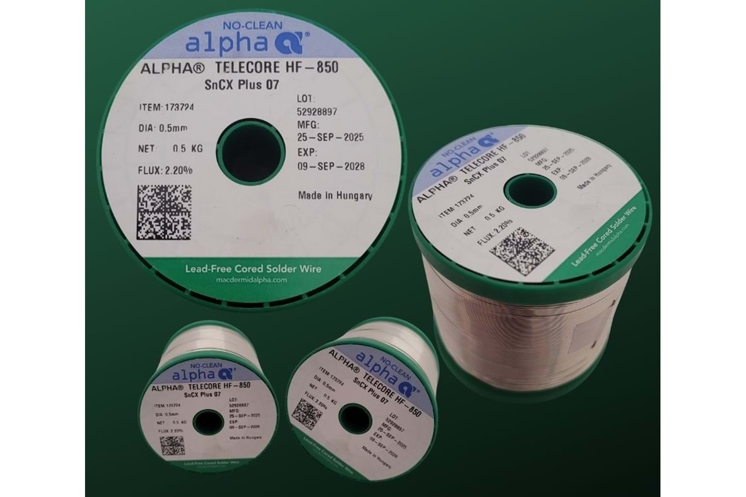 Alpha WC1021 Telecore HF-850 SnCX07 1,5mm Kurşunsuz 0,5kg (0,5KG)