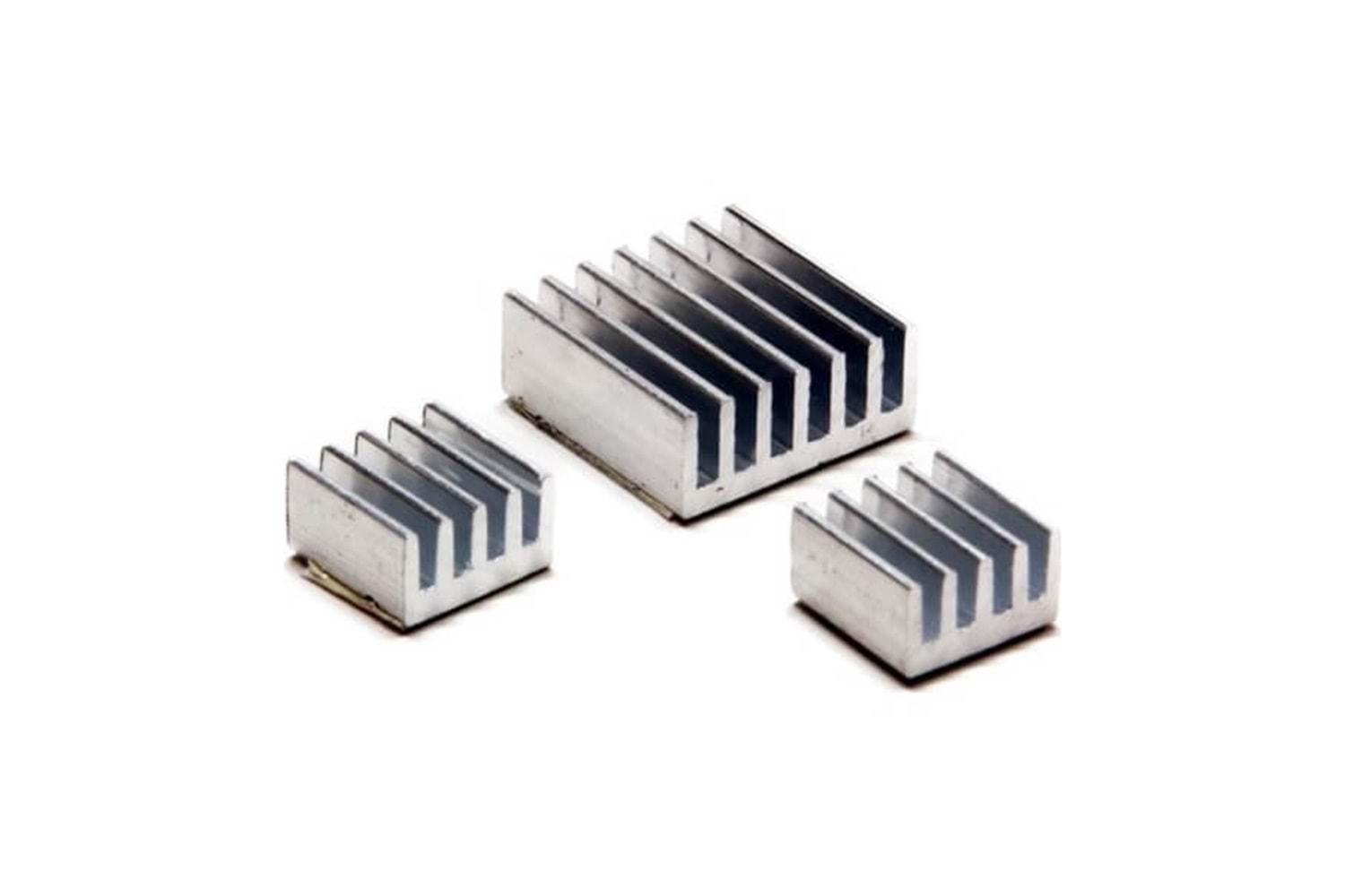 RASPBERRY Pi 2/3/B+/A+/B 3 LÜ SOĞUTUCU SETİ GÜMÜŞ