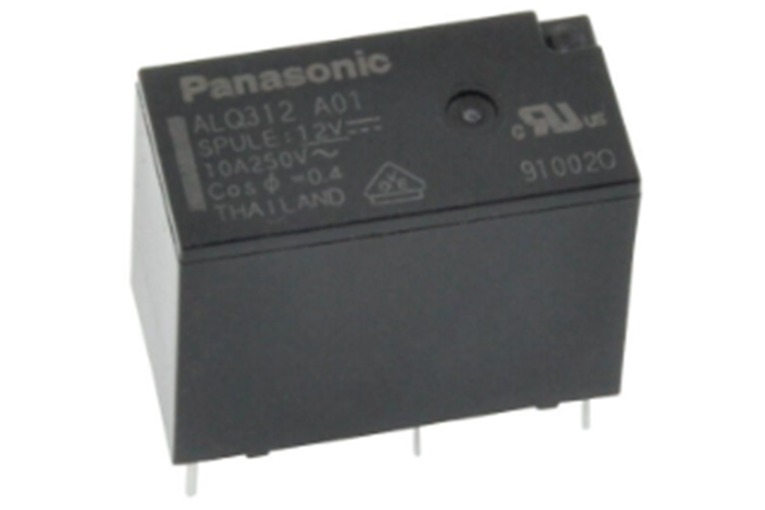 ALQ312A01 - RELAY POWER 10A 12VDC 1FormA SMALL TYPE PANASONIC