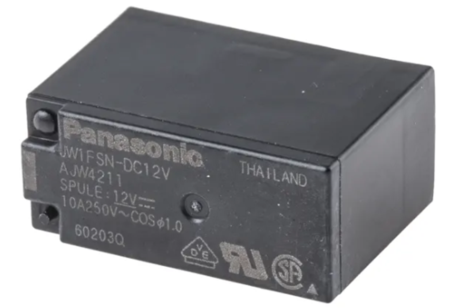 JW1FSN-DC12V - RELAY POWER 10A 12VDC 1P PANASONIC