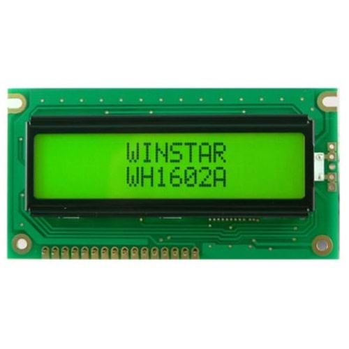 WH1602A-YYH-CTK#010 - LCD CHARACTER 16X2 STN POSITIVE YELLOW GREEN 5V