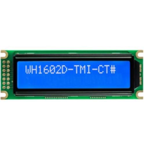 WH1602D-TMI-CT# - LCD CHARACTER 16X2 STN NEGATIVE BLUE 5V