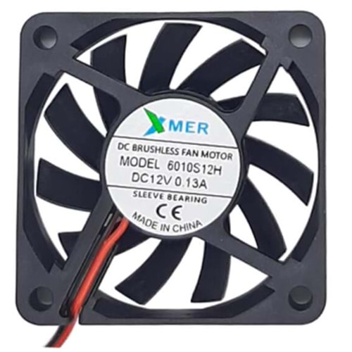 60X60X10mm 12V 2P 0.22A XMER FAN