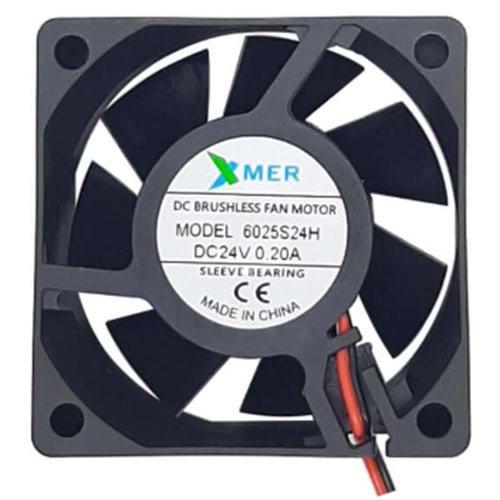60X60X25mm 24V 2P 0.20A XMER FAN