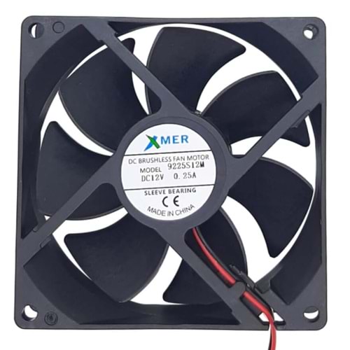 92X92X25mm 12V 2P 0.28A XMER FAN