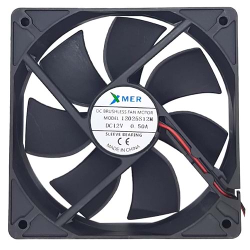 120X120X25mm 12V 2P 0.27A XMER FAN