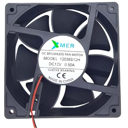 120X120X38mm 12V 2P 1A XMER FAN