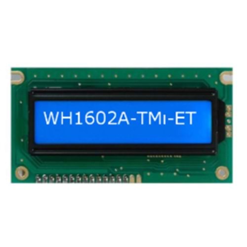 WH1602A-TMI-ET#020 - LCD CHARACTER 16X2 STN NEGATIVE BLUE 5V