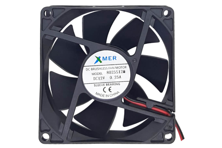 80X80X25mm 12V 2P 0.26A XMER FAN
