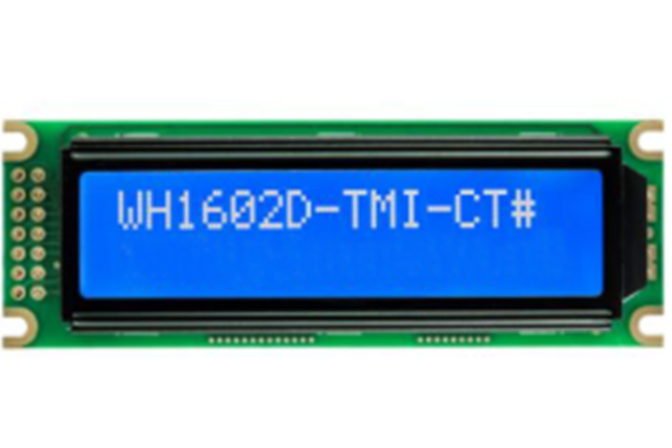 WH1602D-TMI-CT# - LCD CHARACTER 16X2 STN NEGATIVE BLUE 5V