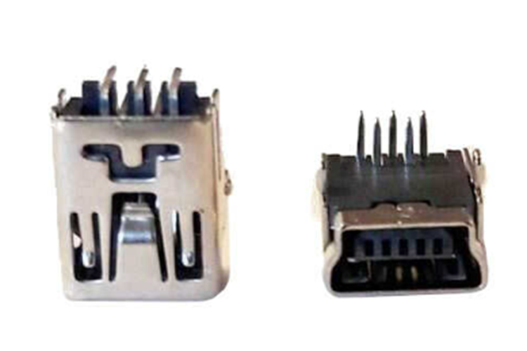 L-KLS1-229-5FQ-B - CONNECTOR USB MINI B TYPE 90C T/R FEMALE