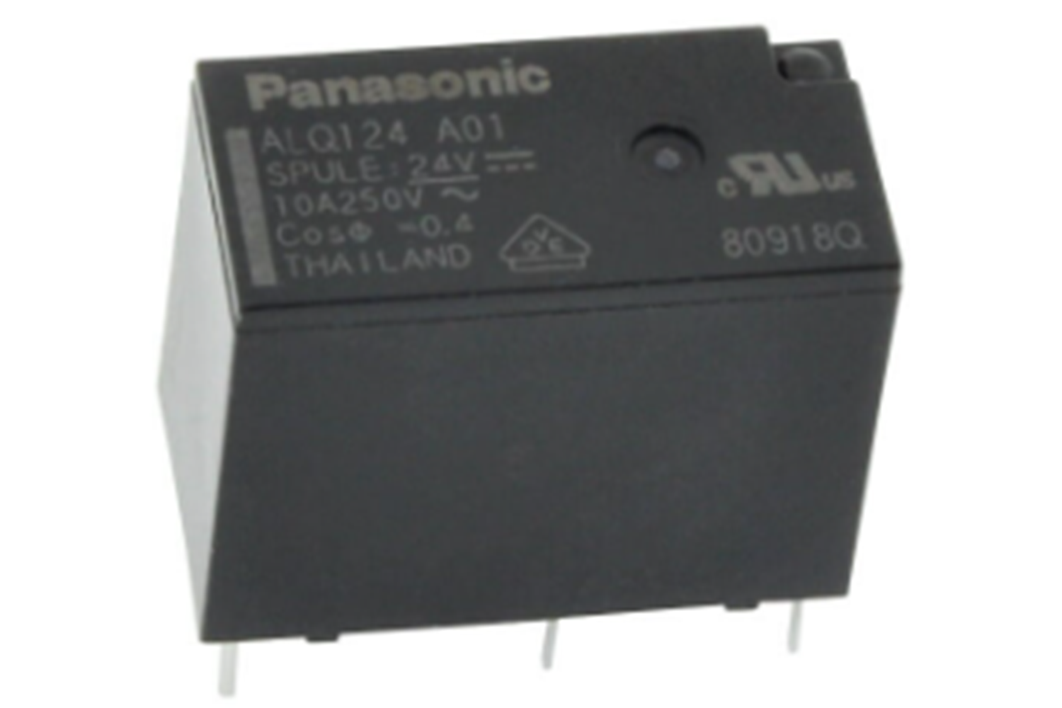ALQ124A01 - RELAY POWER 10A 24VDC 1FormC PANASONIC