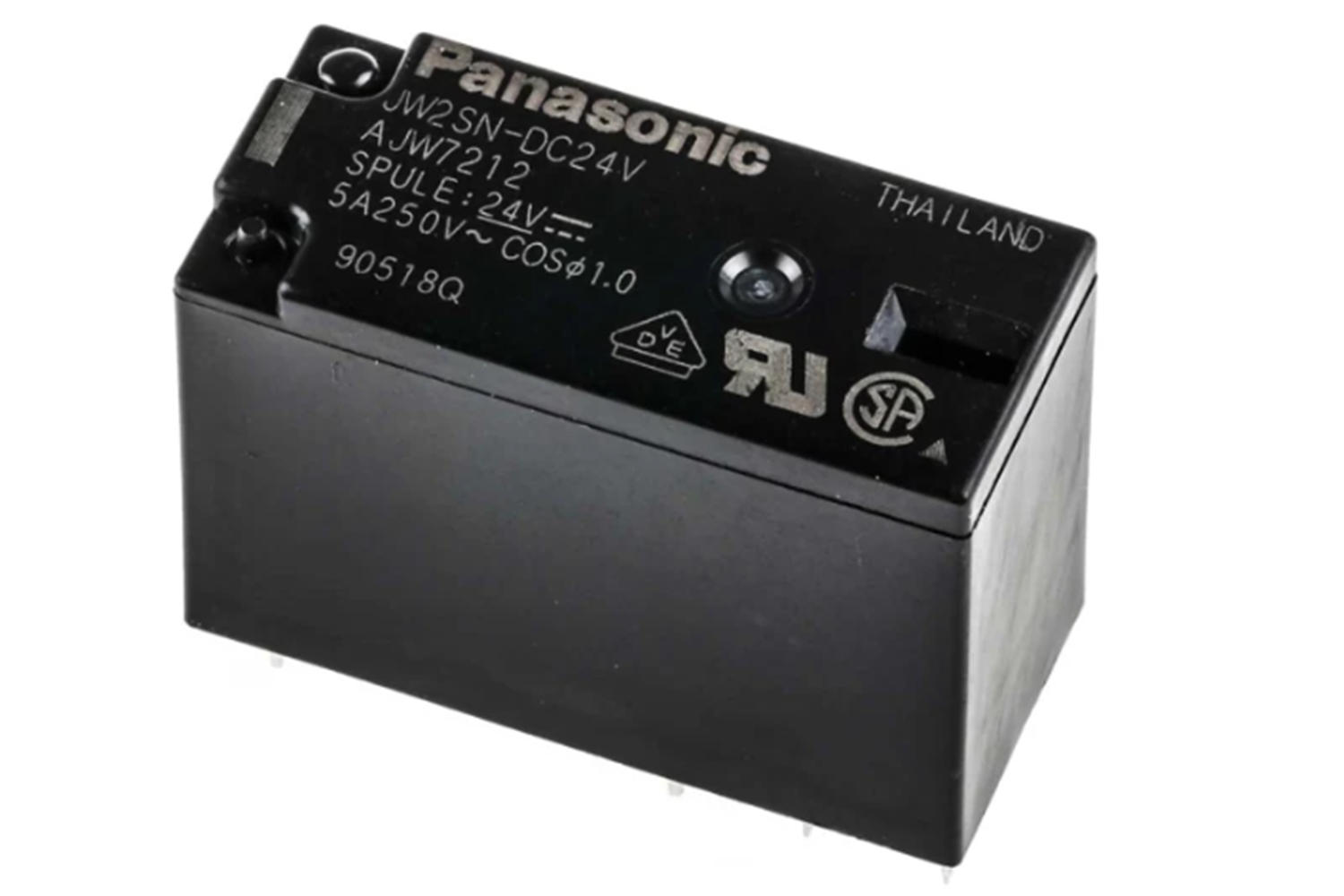 JW2SN-DC24V - RELAY POWER 5A 24VDC 2P PANASONIC